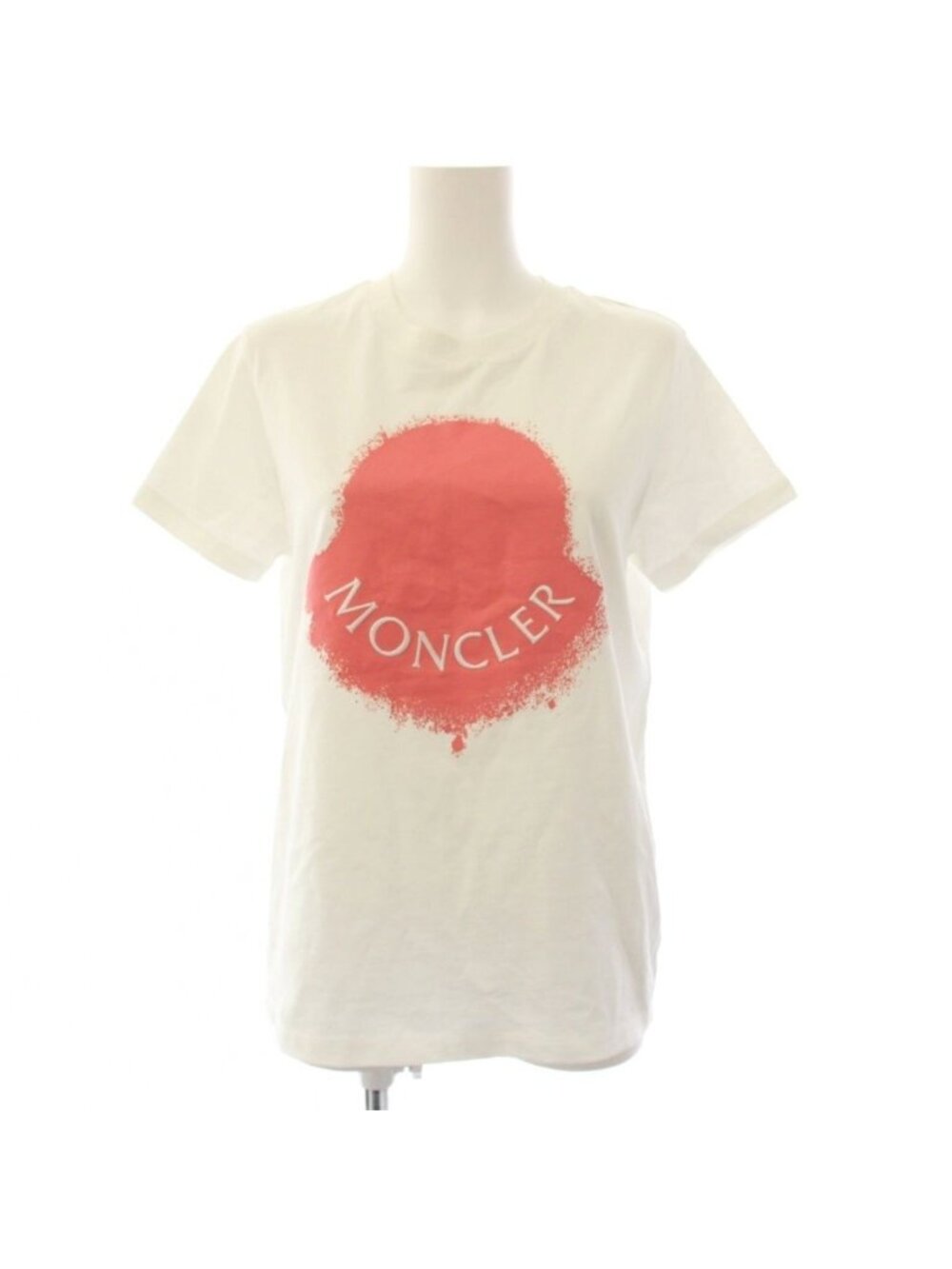 Moncler T-Shirt Short Sleeve Logo White S